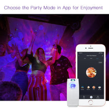 Load image into Gallery viewer, WiFi Tuya Smart Star Projector Galaxy Laser Starry Sky Projector Waving Night Light Colorful APP Wireless Control Alexa Google