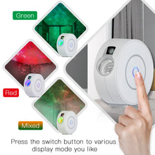 Load image into Gallery viewer, WiFi Tuya Smart Star Projector Galaxy Laser Starry Sky Projector Waving Night Light Colorful APP Wireless Control Alexa Google