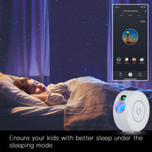 Load image into Gallery viewer, WiFi Tuya Smart Star Projector Galaxy Laser Starry Sky Projector Waving Night Light Colorful APP Wireless Control Alexa Google