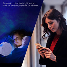 Load image into Gallery viewer, WiFi Tuya Smart Star Projector Galaxy Laser Starry Sky Projector Waving Night Light Colorful APP Wireless Control Alexa Google