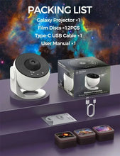 Load image into Gallery viewer, New Star Projector Galaxy Light 13 in 1 Planetarium 360° Rotating Aurora Night Light Lamp for Bedroom Starry Sky Kids Adult Gift