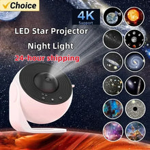 Load image into Gallery viewer, Starry Sky Night Light Galaxy Projector 360°Rotate Planetarium Lamp For Bedroom Valentines Day Gift Wedding Send 13 Sets Of Film