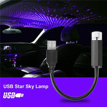 Load image into Gallery viewer, Car Roof Star Light Interior USB LED Starry Lights Atmosphere Projector Decoration Night Home Decor Galaxy Light Car Accessories