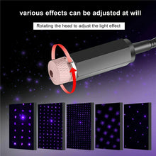 Load image into Gallery viewer, Car Roof Star Light Interior USB LED Starry Lights Atmosphere Projector Decoration Night Home Decor Galaxy Light Car Accessories