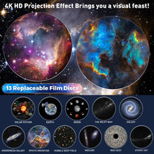 Load image into Gallery viewer, 13 in 1 Star Projector Planetarium Galaxy Projector for Bedroom Aurora Projector Night Light Projector For Kids Adults
