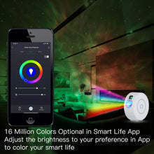 Load image into Gallery viewer, WiFi Tuya Smart Star Projector Galaxy Laser Starry Sky Projector Waving Night Light Colorful APP Wireless Control Alexa Google