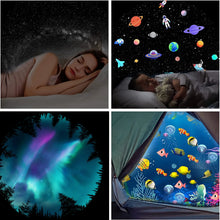 Load image into Gallery viewer, 8 in 1 LED UFO Star Projector Night Light Projection Galaxy Starry Sky Rechargeable Projector Lamp Kids Room Ceiling Decoration
