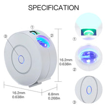 Load image into Gallery viewer, WiFi Tuya Smart Star Projector Galaxy Laser Starry Sky Projector Waving Night Light Colorful APP Wireless Control Alexa Google