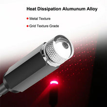 Load image into Gallery viewer, Car Roof Star Light Interior USB LED Starry Lights Atmosphere Projector Decoration Night Home Decor Galaxy Light Car Accessories